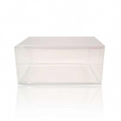 Κουτί πλαστικό διαφανές για μελομακάρονα και κουραμπιεδες 15x10xY7εκ.