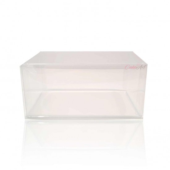 Κουτί πλαστικό διαφανές για μελομακάρονα και κουραμπιεδες 15x10xY7εκ.