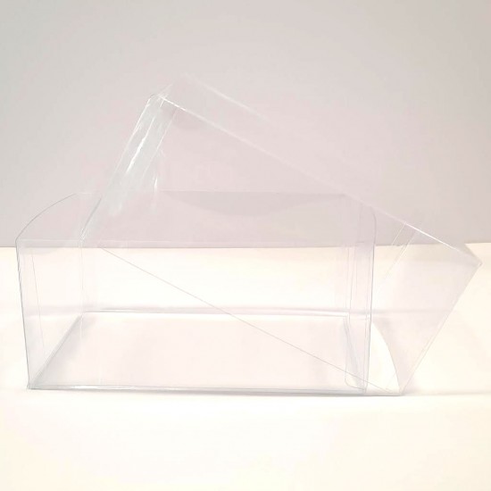 Κουτί πλαστικό διαφανές για μελομακάρονα και κουραμπιεδες 15x10xY7εκ.