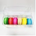 Κουτί πλαστικό διαφανές για 6 Macaron 18x4,5x4,5εκ. Ύψος 1 Τεμ.
