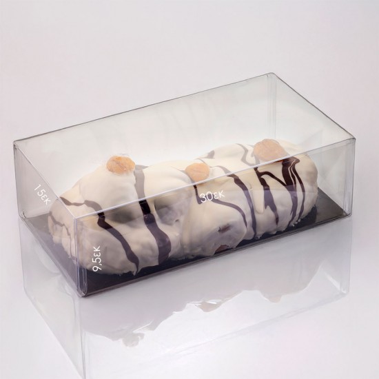 Κουτί πλαστικό διαφανές για Κορμό και Τσουρέκι 30x15xY9,5εκ.