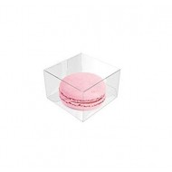 Κουτί πλαστικό διαφανές για 1 Macaron 5x5x3εκ. Ύψος 1 Τεμ.