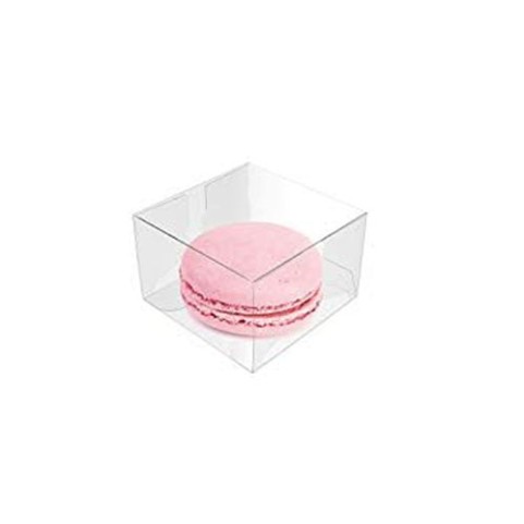 Κουτί πλαστικό διαφανές για 1 Macaron 5x5x3εκ. Ύψος 1 Τεμ.