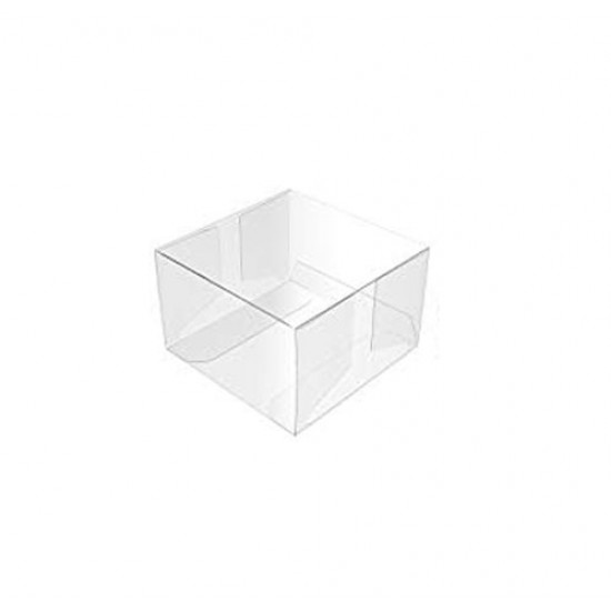 Κουτί πλαστικό διαφανές για 1 Macaron 5x5x3εκ. Ύψος 1 Τεμ.