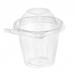 Συσκευασία τροφίμων στρογγυλή PET  Ø 114 x 116 χιλ ύψος  - VIDEO