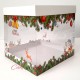 Χριστουγεννιάτικο Κουτί PVC Gelatin Τετράγωνο 25 x 25 x Y26,5εκ. κατάλληλο για τρόφιμα