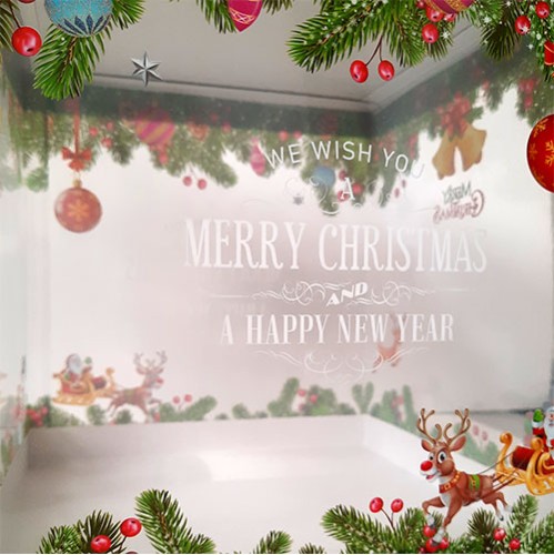 Χριστουγεννιάτικο Κουτί PVC Gelatin Τετράγωνο 22 x 22 x Y18εκ. κατάλληλο για τρόφιμα