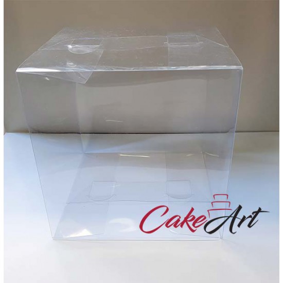 Κουτί πλαστικό διαφανές κύβος 20x20xY20εκ.
