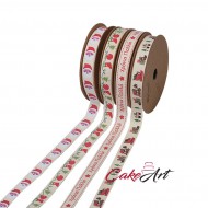 Κορδέλα  Χριστουγεννιάτικη  15χιλ. x 5 μέτρα - 1Τεμ