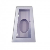 Kουτί με παράθυρο διάφανο για μισά αβγά 15,5 x 30,5 x Y9εκ.