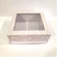 Kουτί με παράθυρο διάφανο και σχέδιο 25 x 25 x Y10εκ.