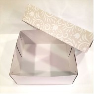 Kουτί με παράθυρο διάφανο και σχέδιο 25 x 25 x Y10εκ.