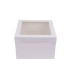Λευκό κουτί μεταφοράς τούρτας με παράθυρο 40x40xY15εκ.