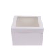 Λευκό κουτί μεταφοράς τούρτας με παράθυρο 40x40xY15εκ.