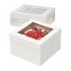 Λευκό κουτί μεταφοράς τούρτας με παράθυρο 40x40xY15εκ.
