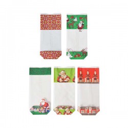 Χριστουγεννιάτικο Σακουλάκι με πάτο 12x26εκ. 10τεμ