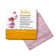 Ροζ Φύλλα Αλουμινίου Περιτυλίγματος για Σοκολάτα 10 x 10εκ. - 150Τεμ.