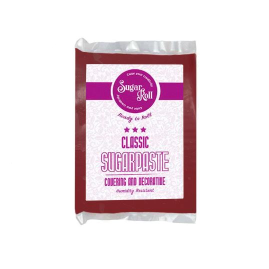 Ζαχαρόπαστα SugarRoll Classic 250gr. Μπορντώ