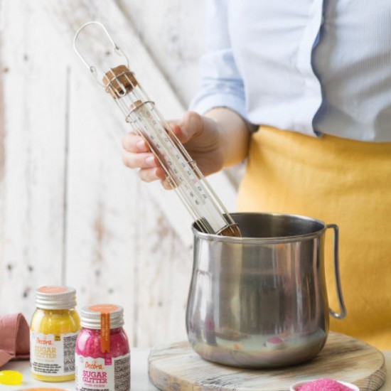 Καραμελόμετρο με μεταλλικό κλουβί και γάντζο.