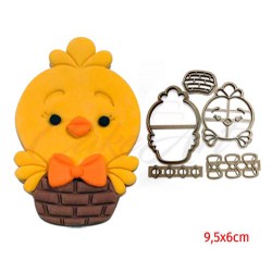 Κοτοπουλάκι στο καλάθι 3D Κουπάτ 9,5x6 εκ. 