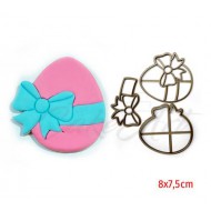 Αβγό με μεγάλο Φιόγκο 3D Κουπάτ 8x7,5 εκ. 