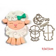 Γλυκό Προβατάκι 3D Κουπάτ 9,5x7,5 εκ. 