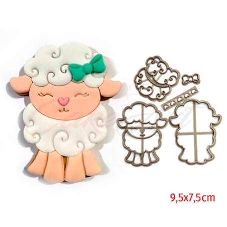 Γλυκό Προβατάκι 3D Κουπάτ 9,5x7,5 εκ.