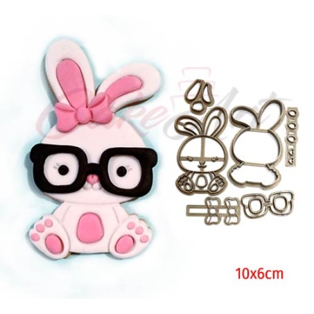 Κουνελάκι με γυαλιά 3D Κουπάτ 10x6 εκ.