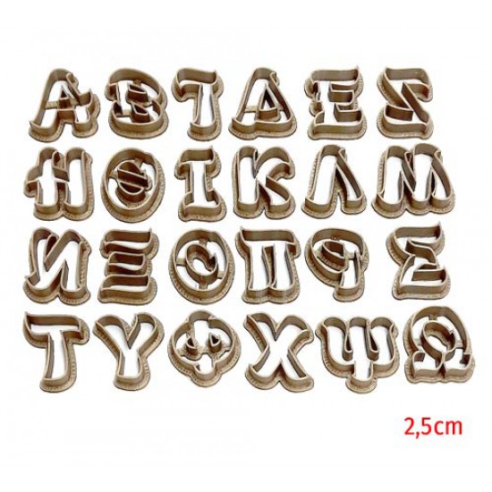 Ελληνική Γραμματοσειρά 24 τεμ. Παιδική 3D Κουπατ 2,5εκ.