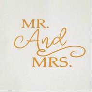 MR and Mrs - Σφραγίδα για μπισκότα 5εκ. με χειρολαβή