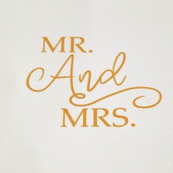 MR and Mrs - Σφραγίδα για μπισκότα 5εκ. με χειρολαβή