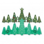 Kουπατ 7 Χριστουγεννιάτικα δέντρα μαζί σε ένα - 16.8x7cm