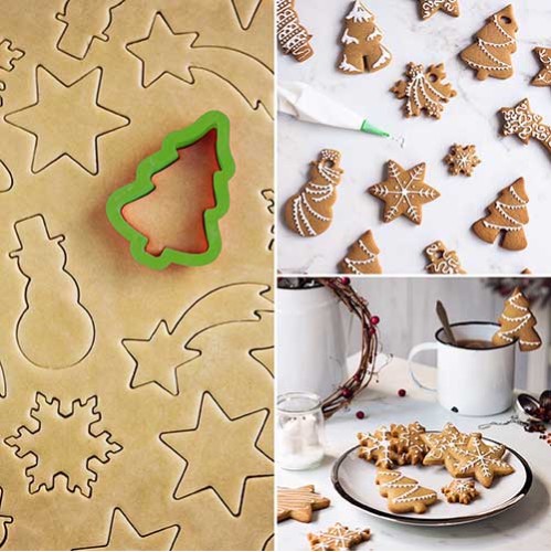 Χριστουγεννιάτικο κουπάτ δέντρο και Χιονάνθρωπός Σετ 2 Τεμ- Decora