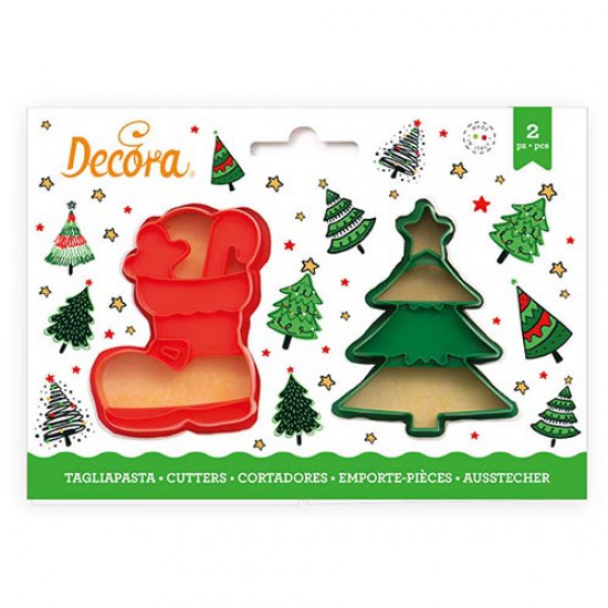 Χριστουγεννιάτικο κουπάτ δέντρο και μπότες - Decora