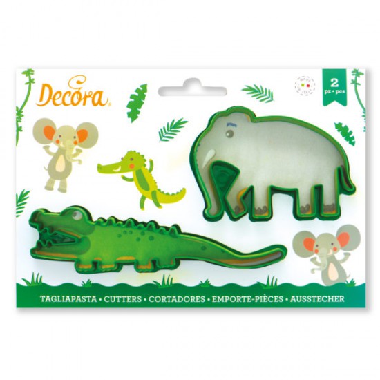 Κροκόδειλος και Ελέφαντας Κουπάτ Σετ 2 Τεμ. (Crocodile and elephant) - Decora
