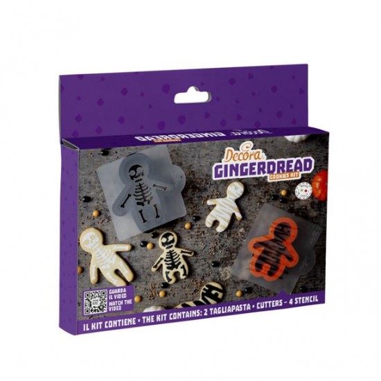 Κουπάτ και στένσιλ για μπισκότα με τζίντζερ για το Halloween - VIDEO