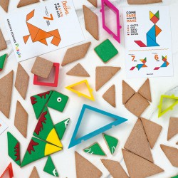 Παζλ Σχημάτων κουπατ Σετ 6 Τεμ 3.5 – 9.5 x 2.2. - Decora