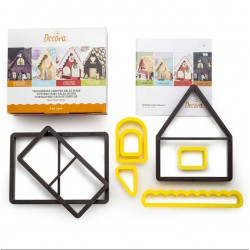 Χριστουγεννιάτικο Σπίτι 3D Κουπάτ 22 x 18 x 19εκ. 