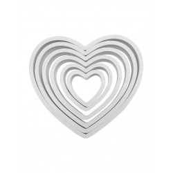 Κουπάτ Καρδιές Σετ 6τεμ. - PME