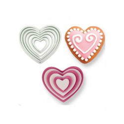 Κουπάτ Καρδιές Σετ 6τεμ. - PME
