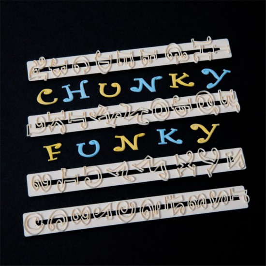 Tappit - Κουπάτ της FMM Chunky Funky Λατινική Αλφάβητος και Νούμερα