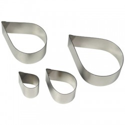 INOX Κουπάτ Τριαντάφυλλου Σετ 4 τεμ. PME