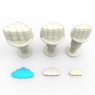 Σύννεφα - Mini Κουπάτ με έμβολο (Σετ 3)