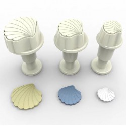 Kοχύλι -Mini Κουπάτ με έμβολο (Σετ 3)