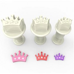 Βασίλισσα Κορώνα - Mini Κουπάτ με έμβολο (Σετ 3)