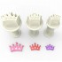Βασίλισσα Κορώνα - Mini Κουπάτ με έμβολο (Σετ 3)