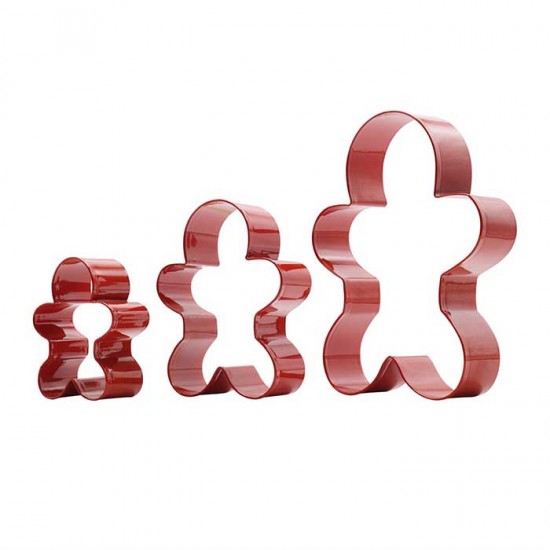 Gingerbread Man κουπάτ για μπισκότα (Σετ 3)