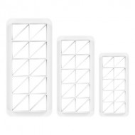 Γεωμετρικό Κουπάτ Τετράγωνο με διαγώνιο (Σετ 3)