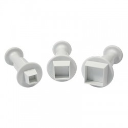 Κουπάτ με έμβολο σε τετράγωνο σχέδιο (Σετ 3)