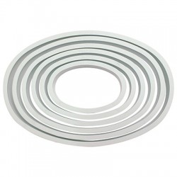 Σετ Οβάλ Κουπάτ 6 τεμαχίων - PME